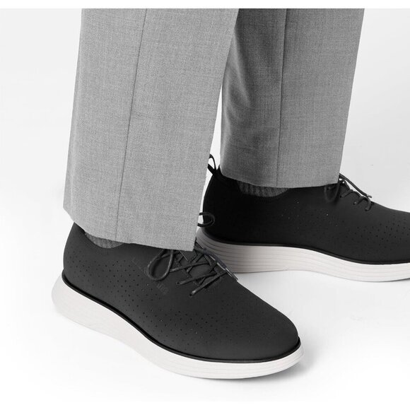 Bruno Marc Men\'s Leather Black/Nubuck Fashion Sneakers Oxfords Casual Shoes main image 4
